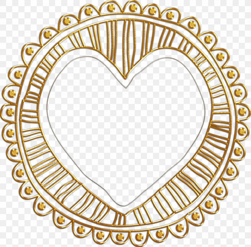 Picture Frames Gold February Clip Art, PNG, 2619x2582px, Watercolor, Cartoon, Flower, Frame, Heart Download Free