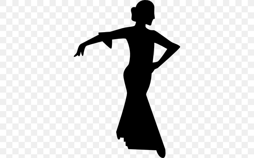 Dance Flamenco Silhouette, PNG, 512x512px, Dance, Arm, Ballet Dancer, Black, Black And White Download Free