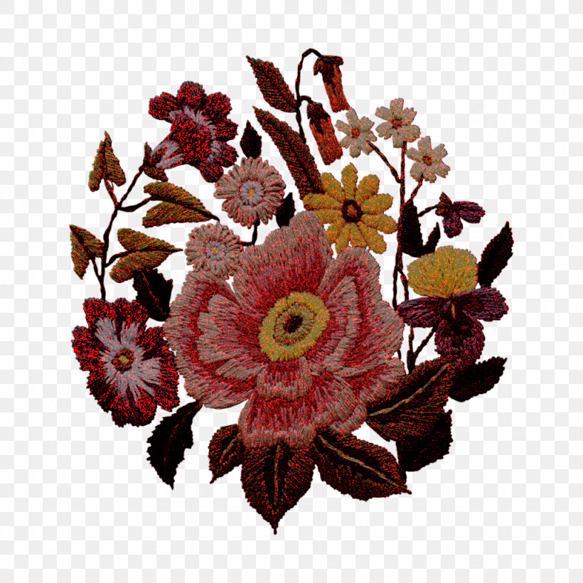 Floral Design, PNG, 1024x1024px, Floral Design, Cut Flowers, Drawing, Embroidery, Flower Download Free
