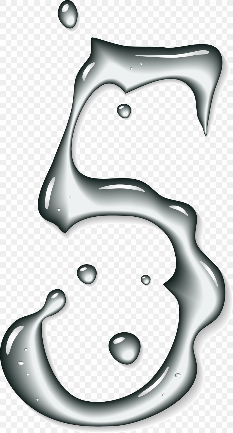 Number Liquid Euclidean Vector, PNG, 1959x3631px, Number, Art, Black And White, Color, Drop Download Free