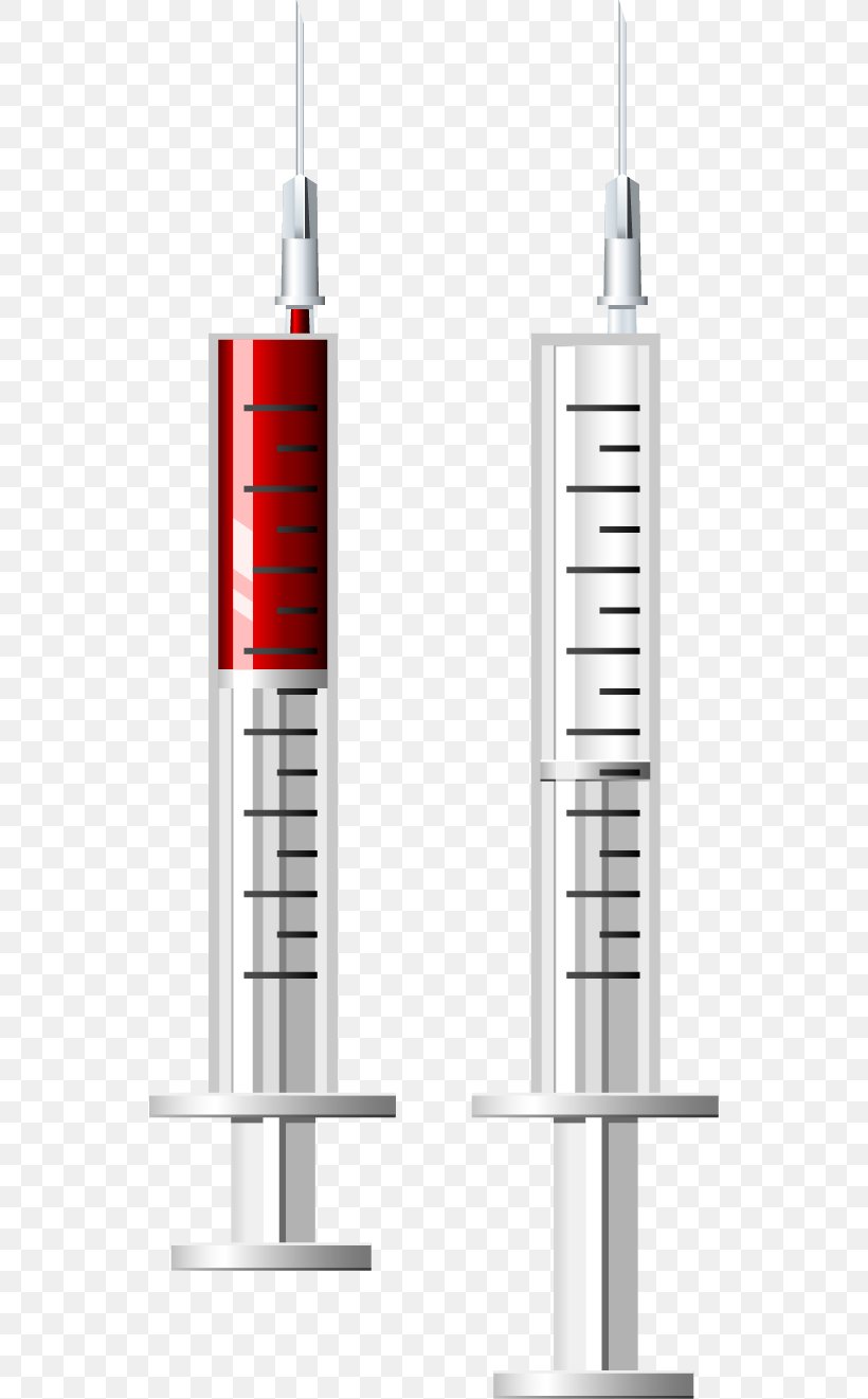 Syringe Hypodermic Needle Injection Clip Art, PNG, 538x1321px, Syringe, Aids, Black And White, Chemistry, Dentistry Download Free