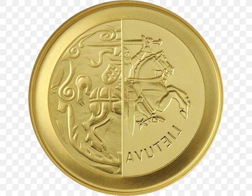 Euro Coins Grand Duchy Of Lithuania Gold, PNG, 636x639px, 2 Euro Coin, 2 Euro Commemorative Coins, 50 Euro Note, Coin, Advers Download Free