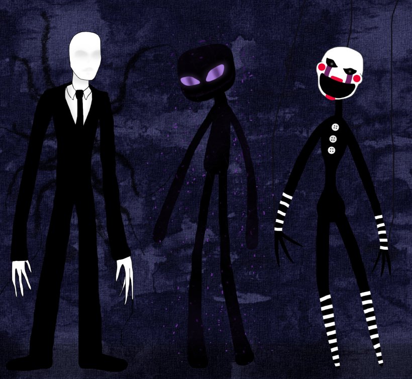 Five Nights At Freddy's 2 Slender: The Eight Pages Minecraft Slenderman Puppet, PNG, 1600x1473px, Five Nights At Freddy S 2, Darkness, Deviantart, Drawing, Enderman Download Free