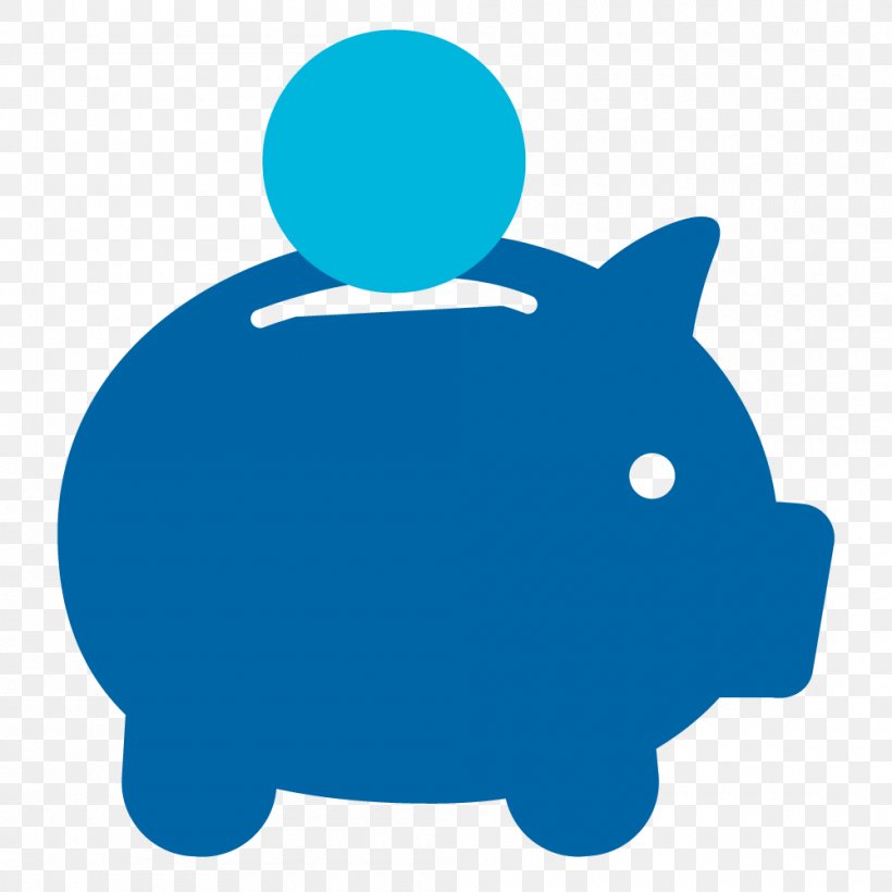 Piggy Bank Saving Money Clip Art, PNG, 1000x1000px, Piggy Bank, Account, Bank, Bank Account, Blue Download Free