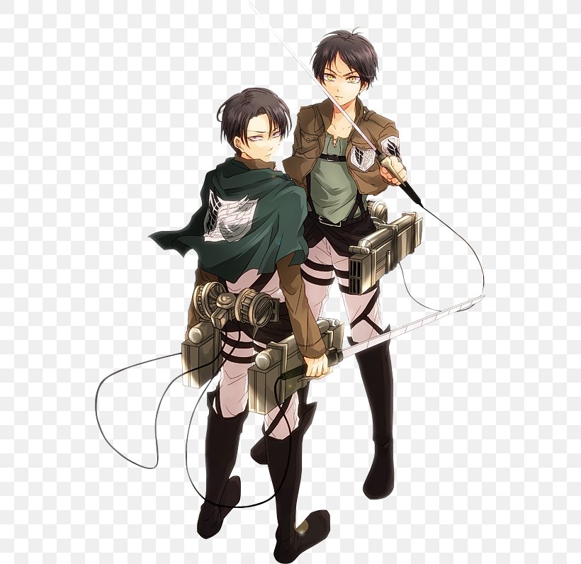 Eren Yeager Mikasa Ackerman Erwin Smith Levi Attack On Titan, PNG, 552x796px, Watercolor, Cartoon, Flower, Frame, Heart Download Free