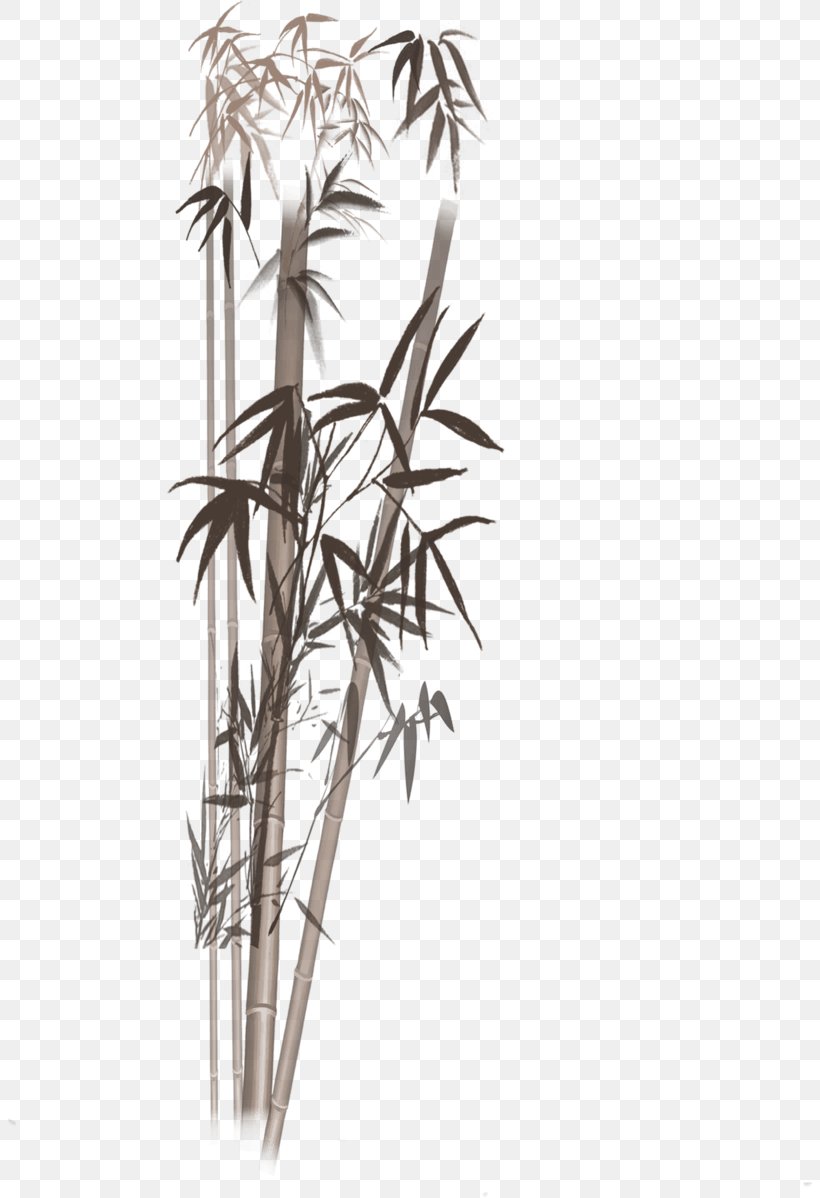 Ink Wash Painting Inkstick Bamboo Image, PNG, 804x1198px, Ink Wash Painting, Bamboo, Black And White, Branch, Calligraphy Download Free