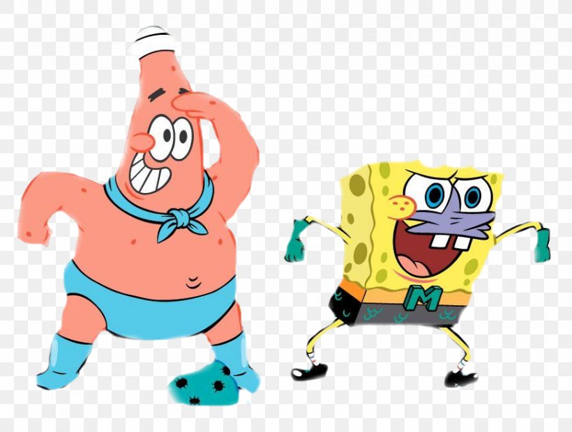 Patrick Star SpongeBob SquarePants Squidward Tentacles Gary Sandy Cheeks, PNG, 870x658px, Patrick Star, Area, Art, Cartoon, Fictional Character Download Free