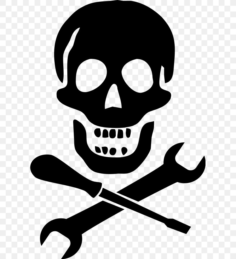 Piracy Mechanic Clip Art, PNG, 609x900px, Piracy, Black And White, Bone, Cartoon, Edward Low Download Free