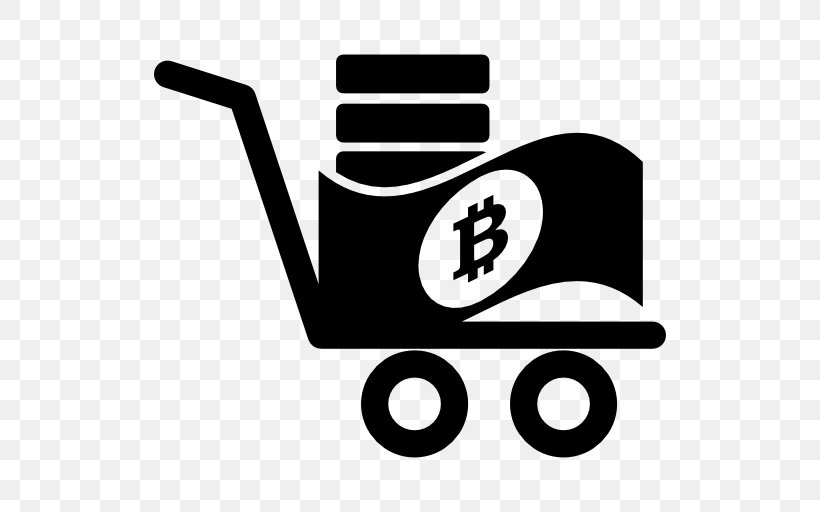 Trolley Vector, PNG, 512x512px, Bitcoin, Area, Artwork, Black, Black And White Download Free