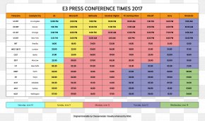 Timetable - Electronic Entertainment Expo 2016 Electronic Entertainment Expo 2017 Horizon Zero Dawn Final Fantasy XV Mass Effect: Andromeda PNG