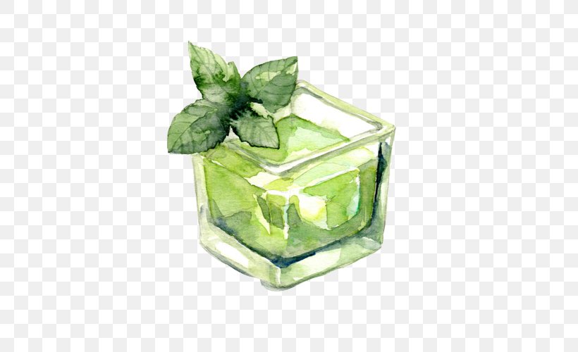 Water Mint Menthol Ice Cube Drink, PNG, 500x500px, Water Mint, Architecture, Color, Drink, Flowerpot Download Free