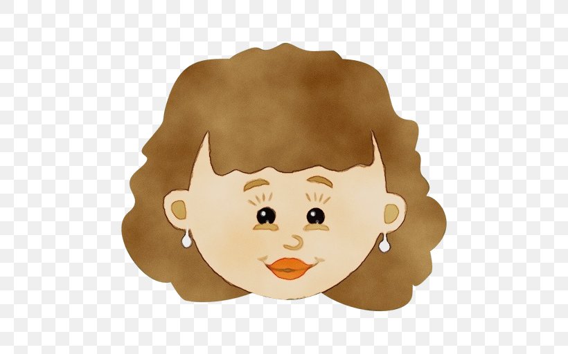 Hair Face Cartoon Head Nose, PNG, 512x512px, Watercolor, Cartoon, Cheek, Face, Forehead Download Free