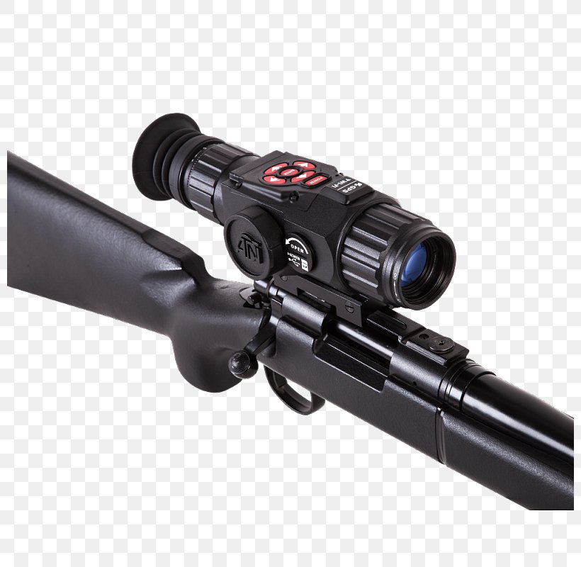 Telescopic Sight American Technologies Network Corporation Night Vision Device Thermal Weapon Sight, PNG, 800x800px, Telescopic Sight, Air Gun, Binoculars, Bushnell Corporation, Daynight Vision Download Free
