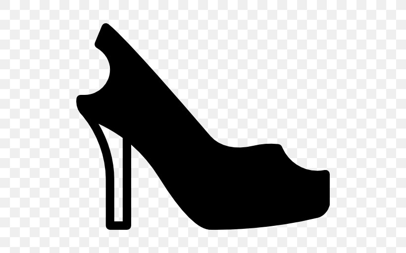 High-heeled Shoe Stock Photography, PNG, 512x512px, Highheeled Shoe, Absatz, Basic Pump, Black, Black And White Download Free