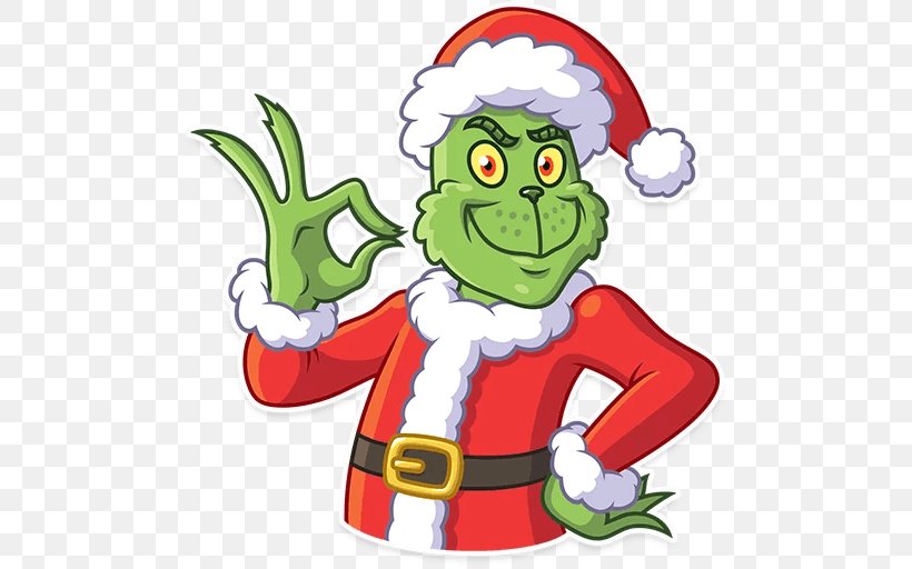 How The Grinch Stole Christmas! Santa Claus Sticker Clip Art, PNG, 512x512px, How The Grinch Stole Christmas, Cartoon, Christmas, Christmas Day, Dr Seuss Download Free