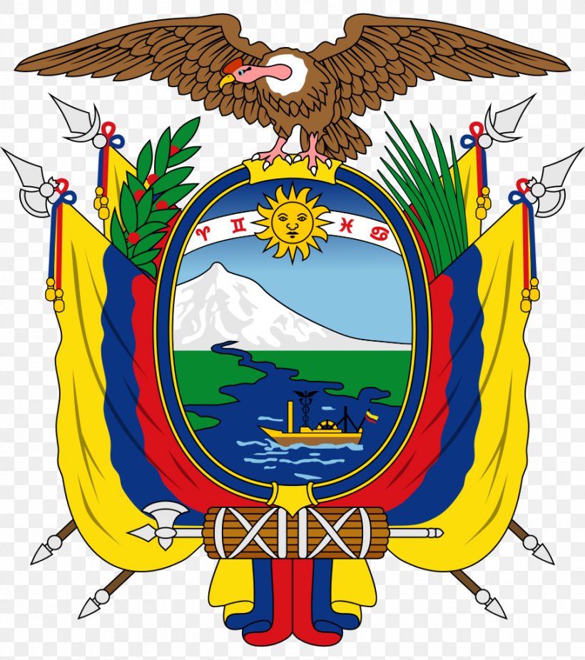Guayas River Coat Of Arms Of Ecuador Flag Of Ecuador National Symbols Of Ecuador, PNG, 907x1024px, Guayas River, Art, Artwork, Beak, Blazon Download Free