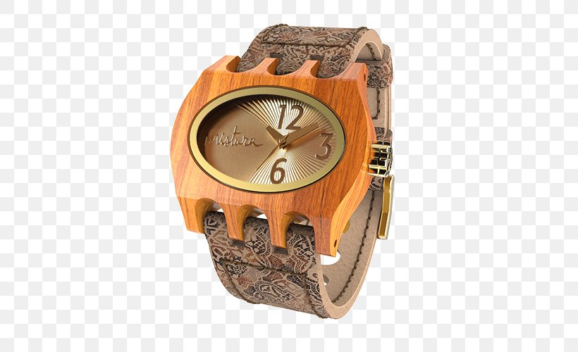 Watch Strap Clock Wood, PNG, 500x500px, Watch, Brand, Brown, Clock, Clock Face Download Free