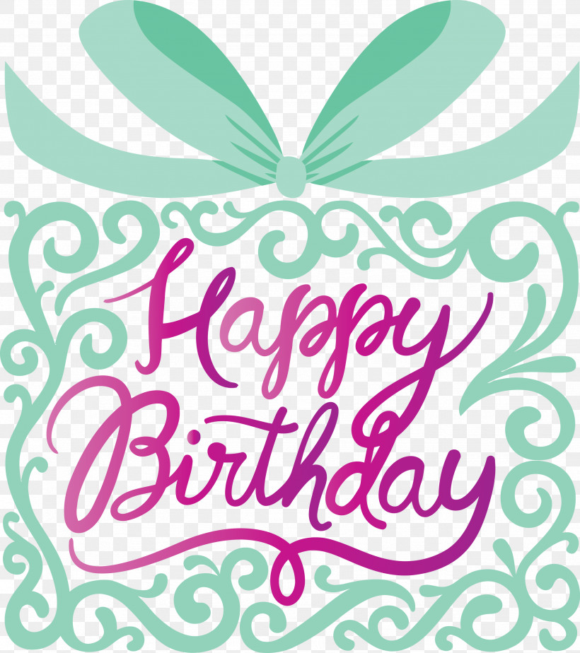 Birthday Calligraphy Happy Birthday Calligraphy, PNG, 2661x3000px, Birthday Calligraphy, Green, Happy Birthday Calligraphy, Logo, Plant Download Free