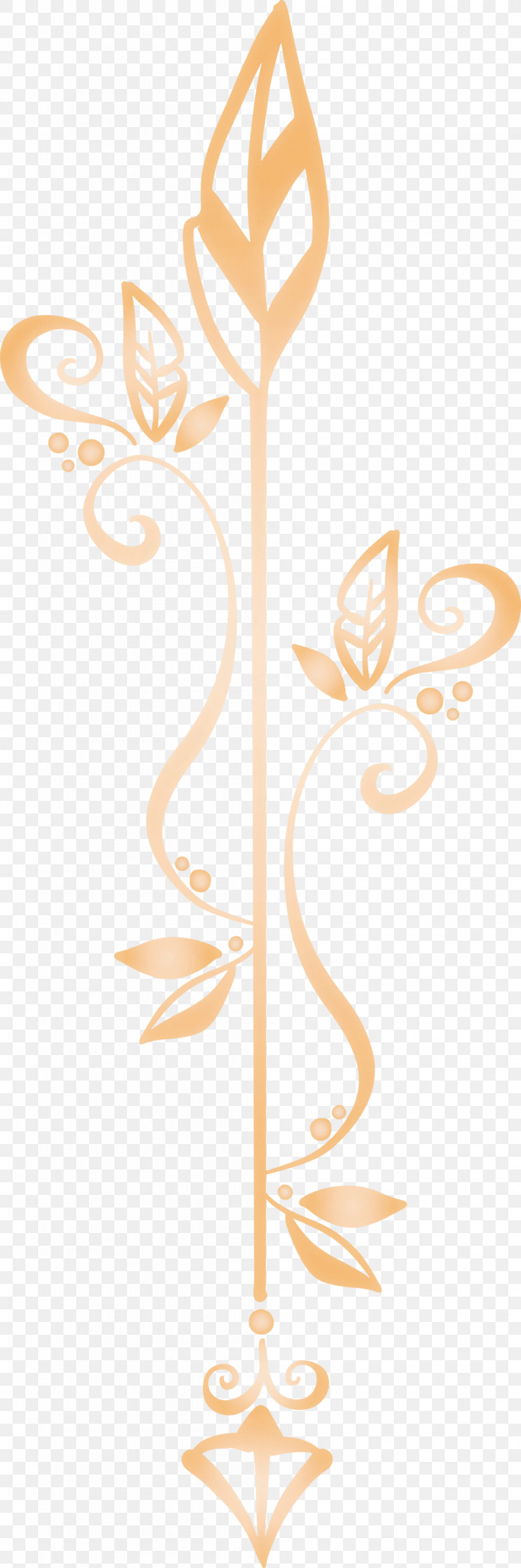 Boho Arrow Cute Arrow Hand Drawn Arrow, PNG, 997x3000px, Boho Arrow, Cute Arrow, Directupload, Drawing, Flower Download Free