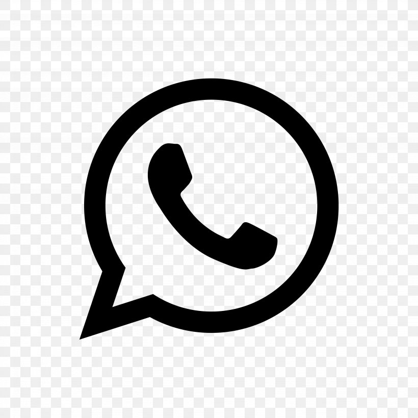 WhatsApp Clip Art, PNG, 4096x4096px, Whatsapp, Android, Area, Black And White, Brand Download Free