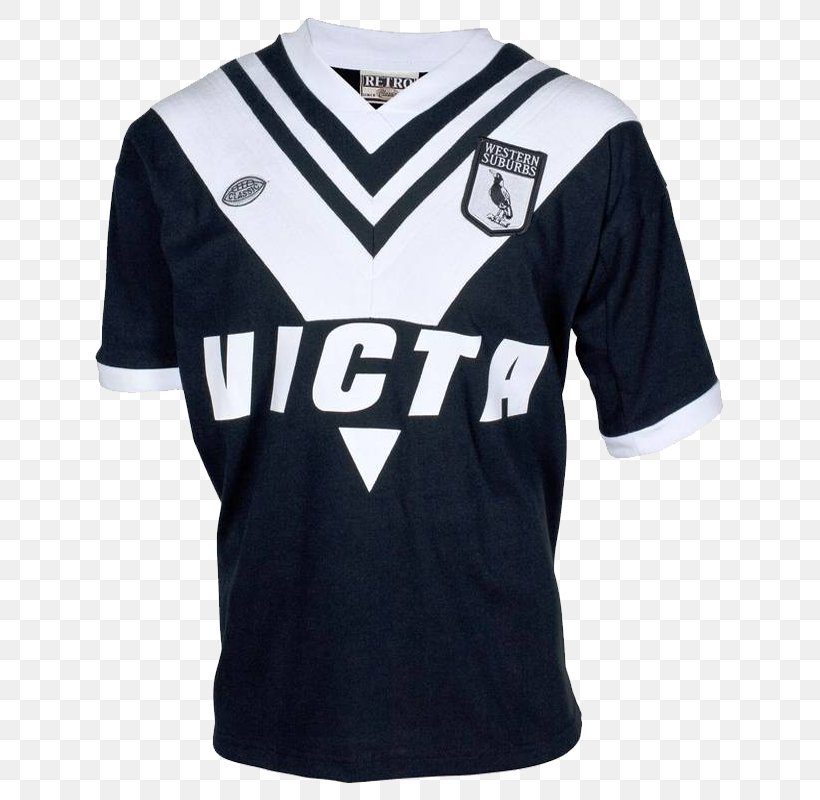 Western Suburbs Magpies Wests Tigers National Rugby League T-shirt Jersey, PNG, 800x800px, Western Suburbs Magpies, Active Shirt, Black, Brand, Clothing Download Free