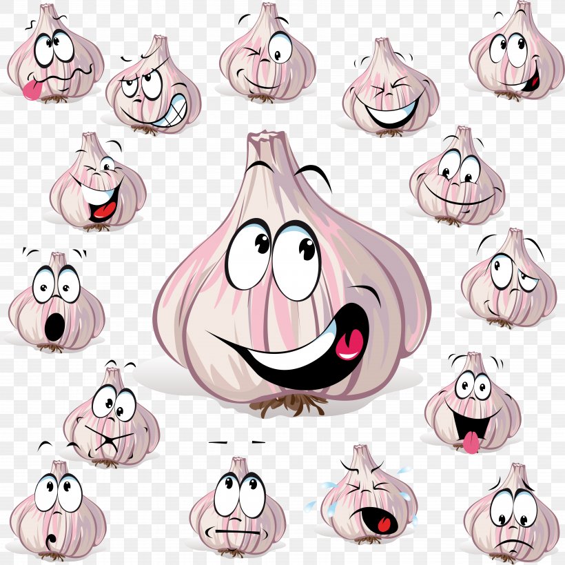 Garlic Royalty-free Clip Art, PNG, 6928x6926px, Garlic, Cartoon, Cheek, Drawing, Emoticon Download Free