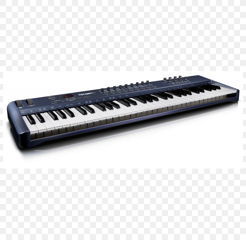 MIDI Controllers M-Audio Oxygen 61 MK IV Electronic Keyboard Musical Keyboard, PNG, 800x800px, Midi Controllers, Controller, Digital Piano, Electric Piano, Electronic Device Download Free