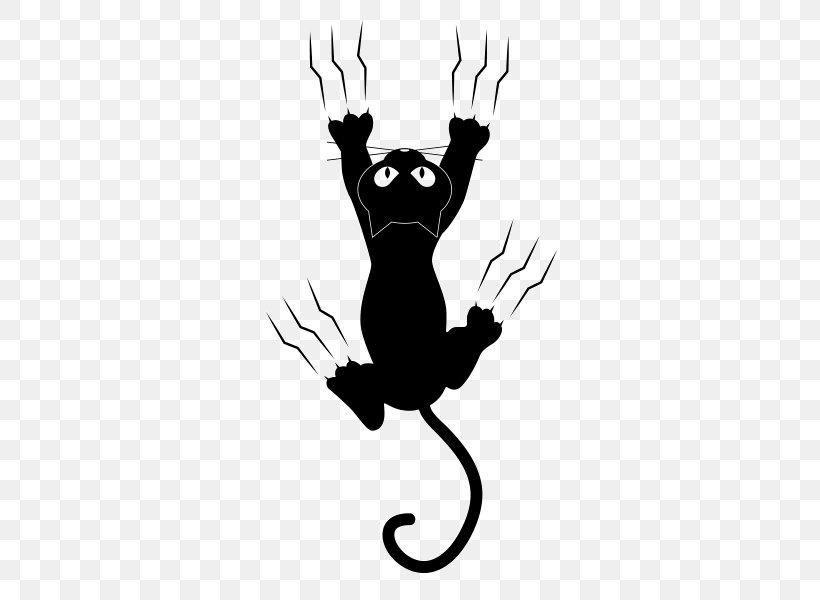Cat Wall Decal Bumper Sticker, PNG, 600x600px, Cat, Antler, Black, Black And White, Black Cat Download Free