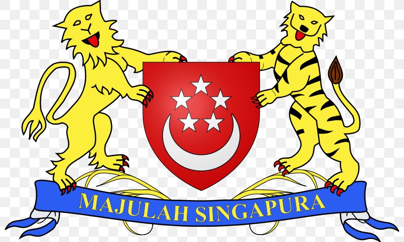 Flag Of Singapore Coat Of Arms Of Singapore Heraldry, PNG, 800x491px, Flag Of Singapore, Area, Artwork, Coat Of Arms, Coat Of Arms Of Singapore Download Free