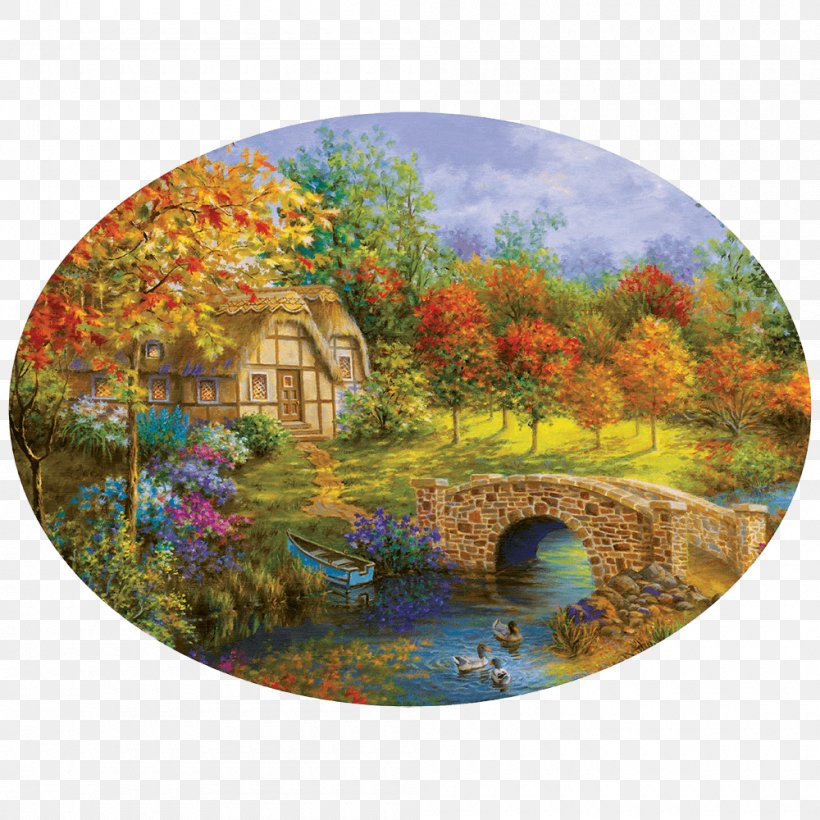 Jigsaw Puzzles Puzzle Video Game Cross-stitch, PNG, 1000x1000px, Jigsaw Puzzles, Adventure Game, Autumn, Craft, Crossstitch Download Free