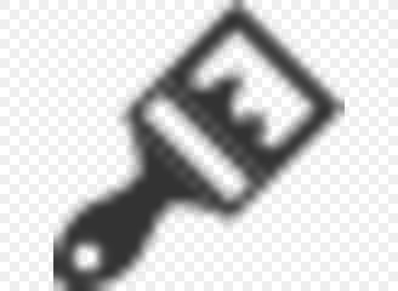 Paintbrush, PNG, 600x600px, Paintbrush, Black And White, Brush, Drawing, Hardware Accessory Download Free