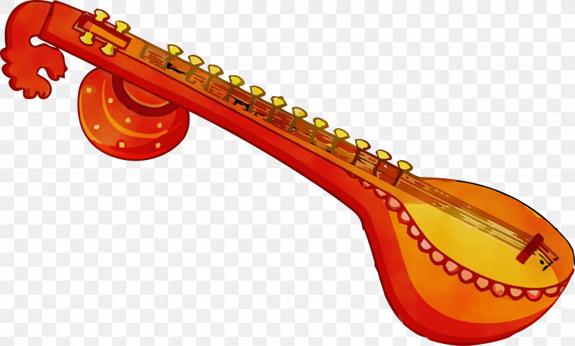 String Instrument Musical Instrument String Instrument Saraswati Veena Plucked String Instruments, PNG, 3000x1806px, Basant Panchami, Domra, Folk Instrument, Indian Musical Instruments, Lute Download Free