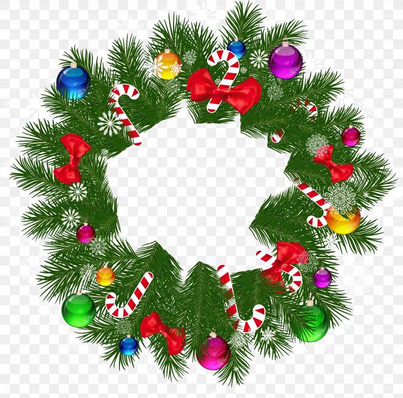 Christmas Wreath Garland Free Content Clip Art, PNG, 4000x3949px, Christmas, Christmas Card, Christmas Decoration, Christmas Ornament, Conifer Download Free