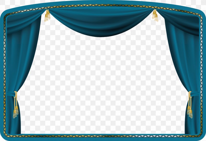 Curtain Light Stage, PNG, 2387x1635px, Curtain, Blue, Cobalt Blue, Electric Blue, Front Curtain Download Free