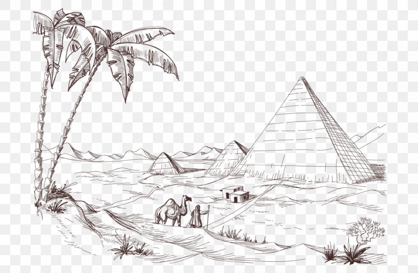 Desert Drawing Royalty-free Sketch, PNG, 1209x790px, Desert, Area, Arid, Art, Artwork Download Free