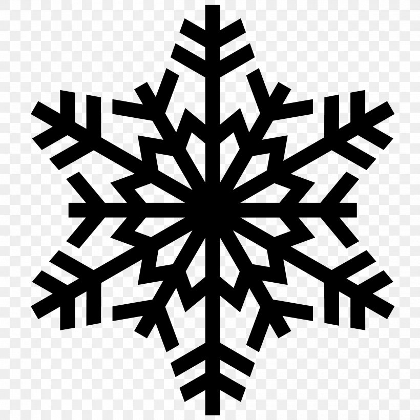 Snowflake Euclidean Vector Clip Art, PNG, 2500x2500px, Snowflake, Black And White, Cloud, Crystal, Ice Crystals Download Free