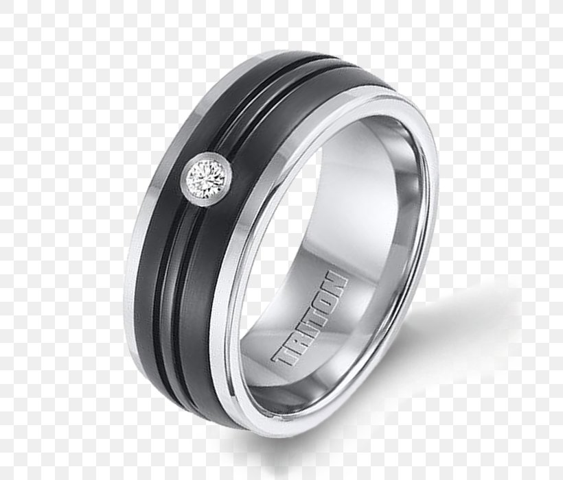 Wedding Ring Silver Tungsten Carbide, PNG, 700x700px, Ring, Black, Carbide, Dome, Hardware Download Free