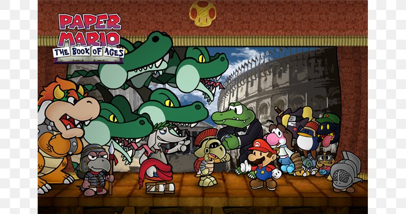 Paper Mario: The Thousand-Year Door Paper Mario: Sticker Star Super Paper Mario, PNG, 768x432px, Paper Mario The Thousandyear Door, Adventure Game, Art, Boss, Bowser Download Free