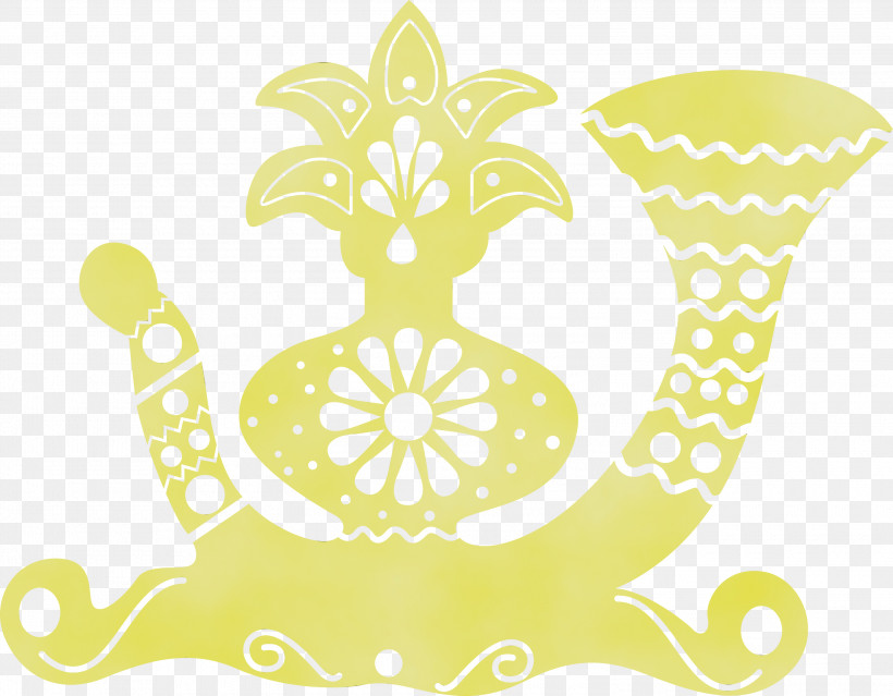Visual Arts Yellow Pattern Flower Line, PNG, 3000x2341px, Garba Elements, Area, Flower, Fruit, Line Download Free