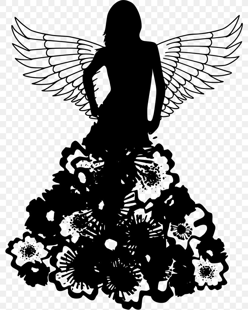 Wedding Girl, PNG, 786x1024px, Tshirt, Angel, Blackandwhite, Clothing, Dress Download Free