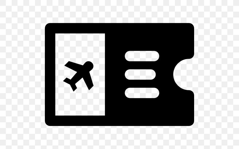 Airline Ticket Airplane Flight Boarding Pass, PNG, 512x512px, Airline Ticket, Airline, Airplane, Airport, Black And White Download Free