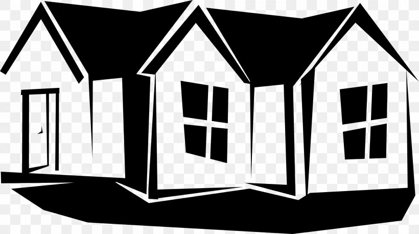 Clip Art Openclipart Vector Graphics House, PNG, 2400x1341px, House, Architecture, Black And White, Blackandwhite, Brand Download Free