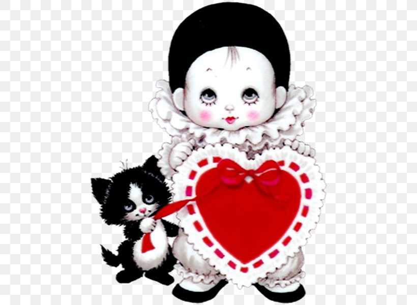 Pierrot Clip Art Cat Image, PNG, 470x600px, Watercolor, Cartoon, Flower, Frame, Heart Download Free