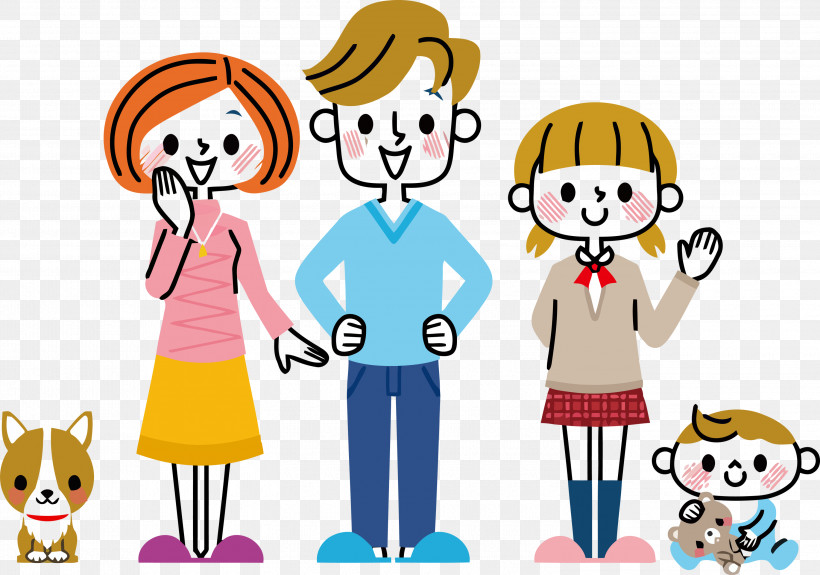 Family Day Happy Family Day Family, PNG, 3000x2105px, Family Day, Cartoon, Facial Expression, Family, Friendship Download Free