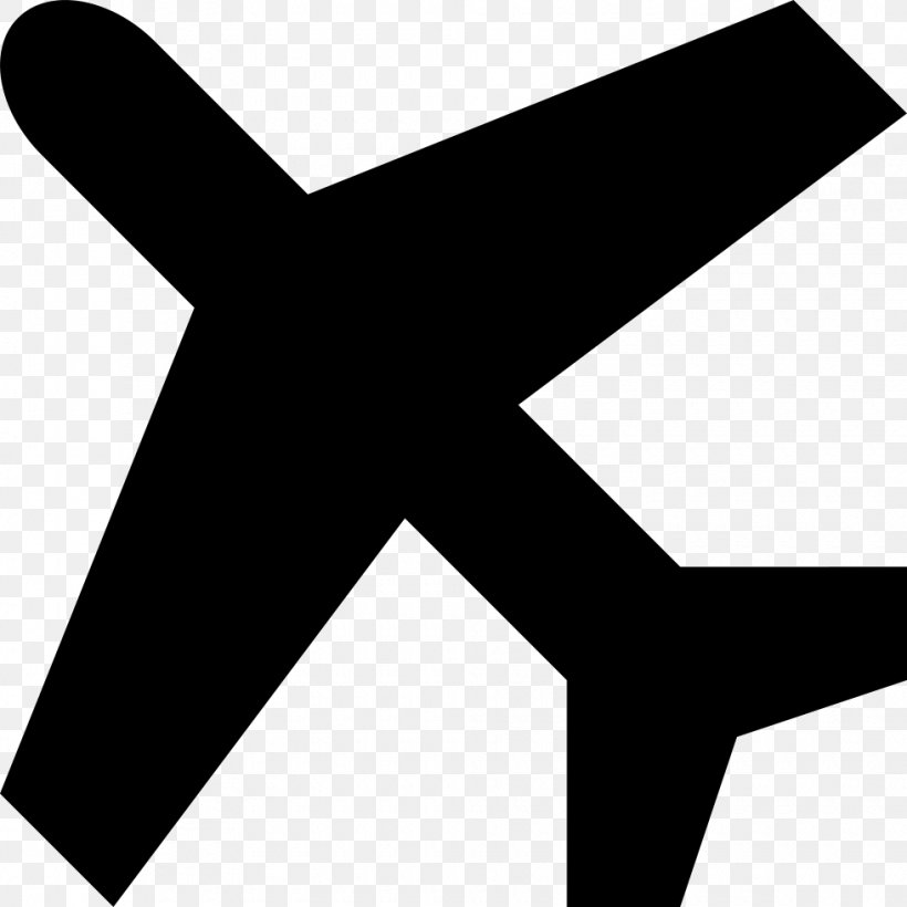 Airplane Flight Clip Art Vacation, PNG, 980x980px, Airplane, Airline, Airline Ticket, Black, Black And White Download Free