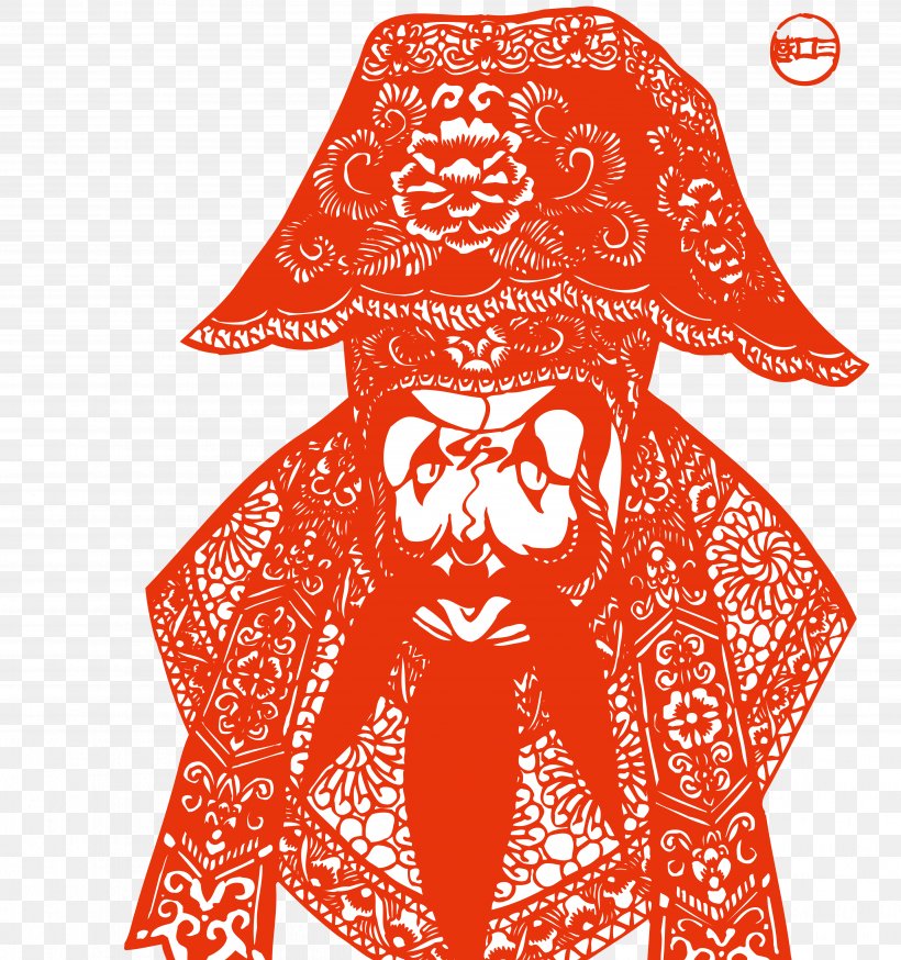 Chinese Paper Cutting Peking Opera Art Illustration, PNG, 4992x5326px, Paper, Art, Chinese Paper Cutting, Clothing, Costume Design Download Free