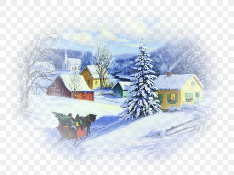 Christmas Card Birdtown Desktop Wallpaper, PNG, 879x659px, Christmas, Animation, Arctic, Art, Christmas Card Download Free