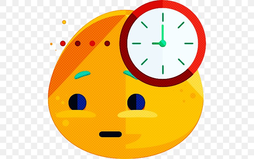 Clock Cartoon, PNG, 512x512px, Yellow, Clock, Emoticon, Meter, Orange Download Free