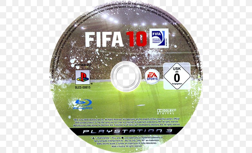 FIFA 10 FIFA 08 PlayStation 2 FIFA 17 FIFA 15, PNG, 500x500px, Fifa 10, Ball, Compact Disc, Data Storage Device, Dvd Download Free