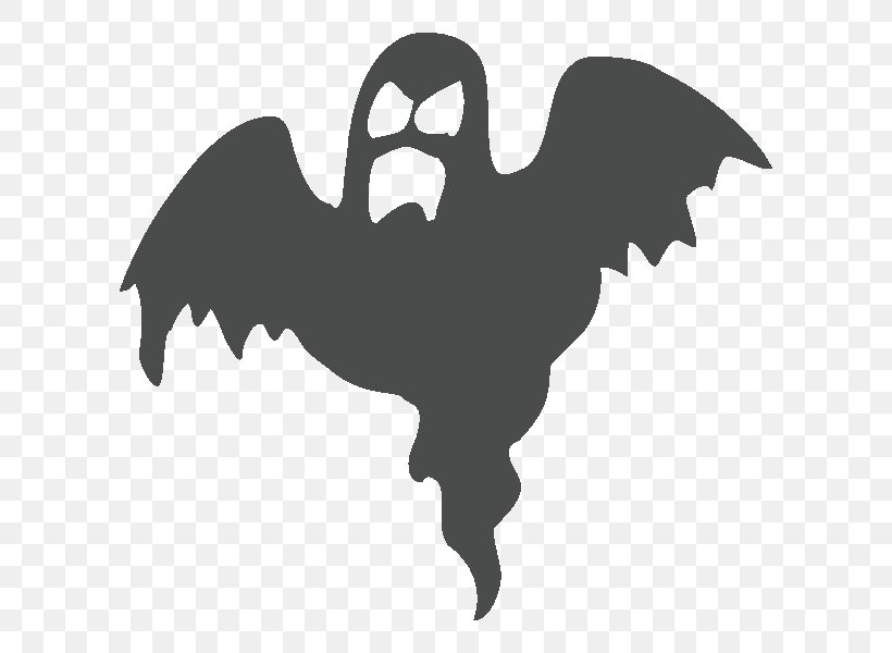 Ghost Halloween Clip Art, PNG, 600x600px, Ghost, Bat, Beak, Bird, Black And White Download Free
